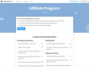 remove.bg Affiliate Program logo