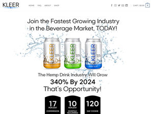 Kleer CBD Water logo