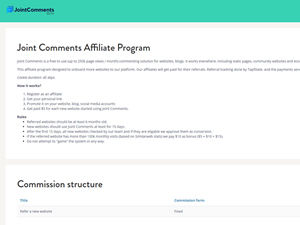 Joint Comments Affiliate Program logo