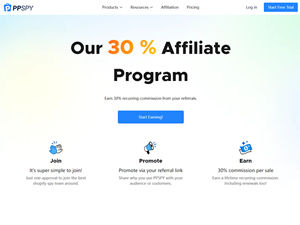 PPSPY Affiliate Program logo
