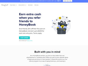 HoneyBook Referral Program logo