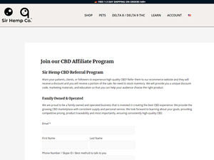 Sir Hemp CBD Affiliate Program logo