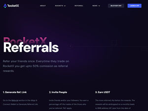 RocketX Exchange Referral Program logo