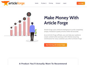 Article Forge Affiliate Program logo