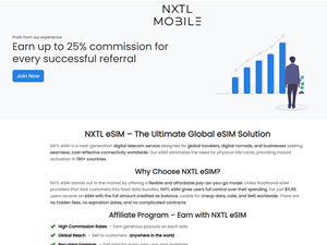 NXTL eSIM Affiliate Program logo