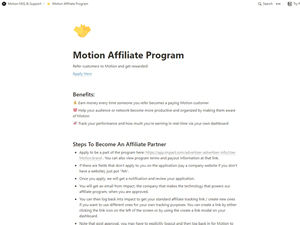 Motion Affiliate Program logo