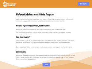 MyFavoriteSolar.com Affiliate Program logo