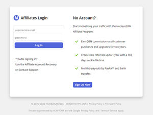 NucleusCRM Affiliate Program logo