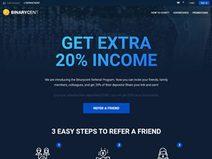 Binarycent Referral Program logo