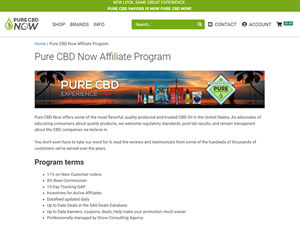 Pure CBD Now Affiliate Program logo
