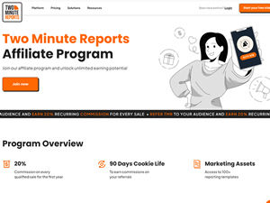 Two Minute Reports Affiliate Program logo