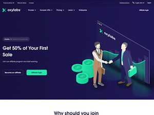 Oxylabs Affiliate Program logo