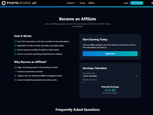 Photostudio AI Partner Program logo