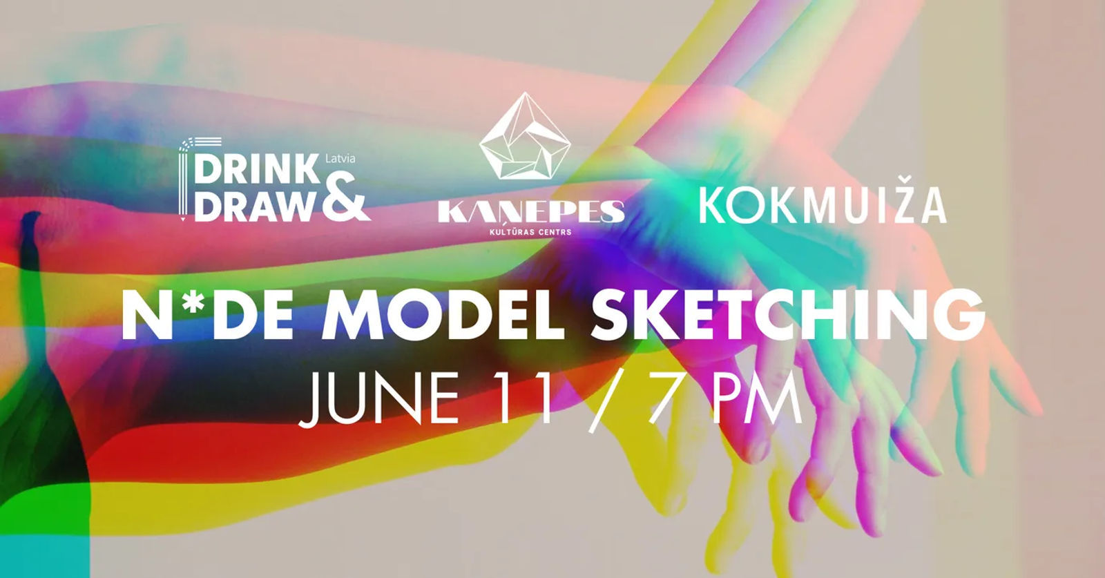 DRINK AND DRAW modeļu skicēšanas vakars.