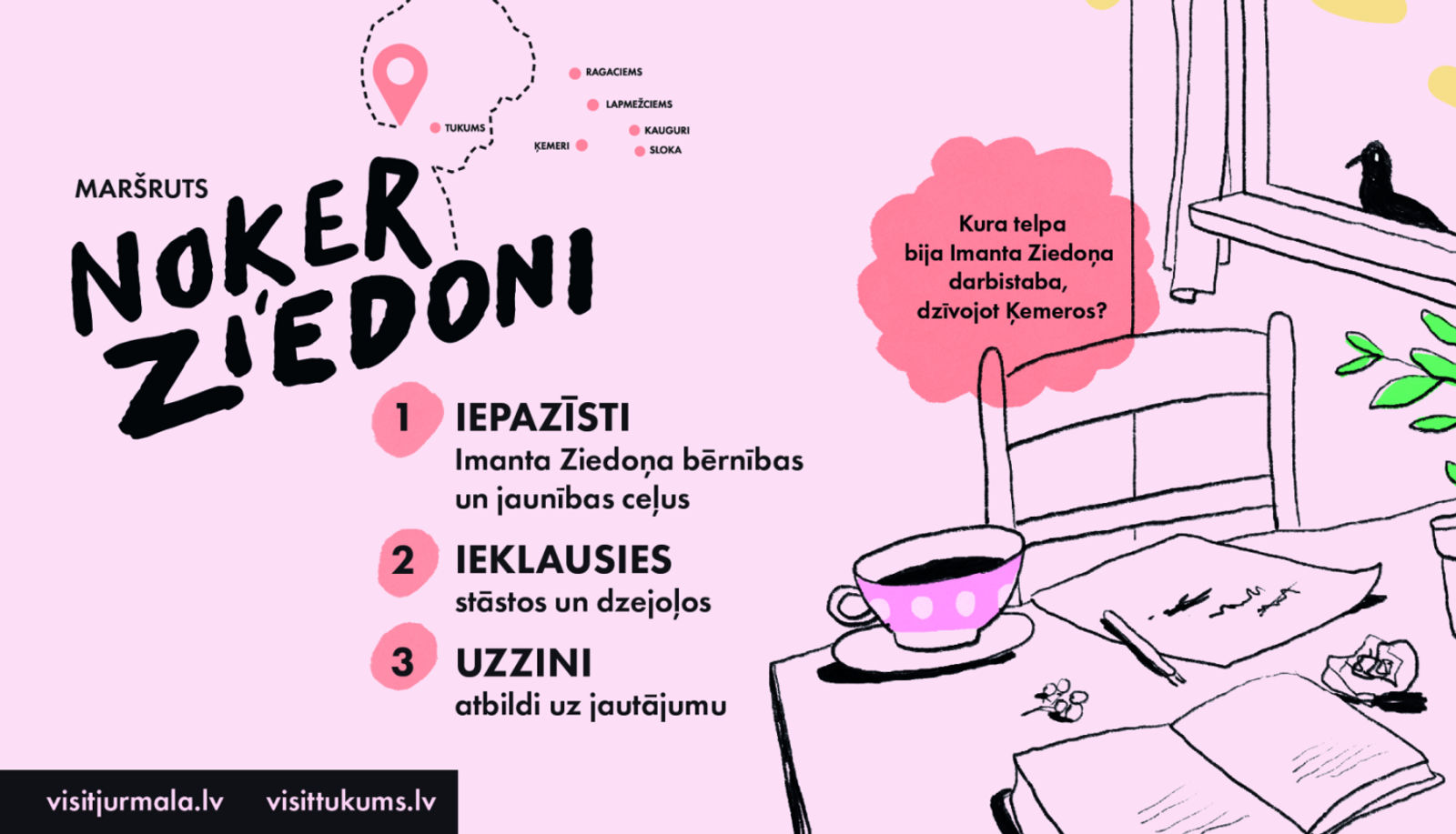 Kultūras tūrisma maršruts “Noķer Ziedoni”