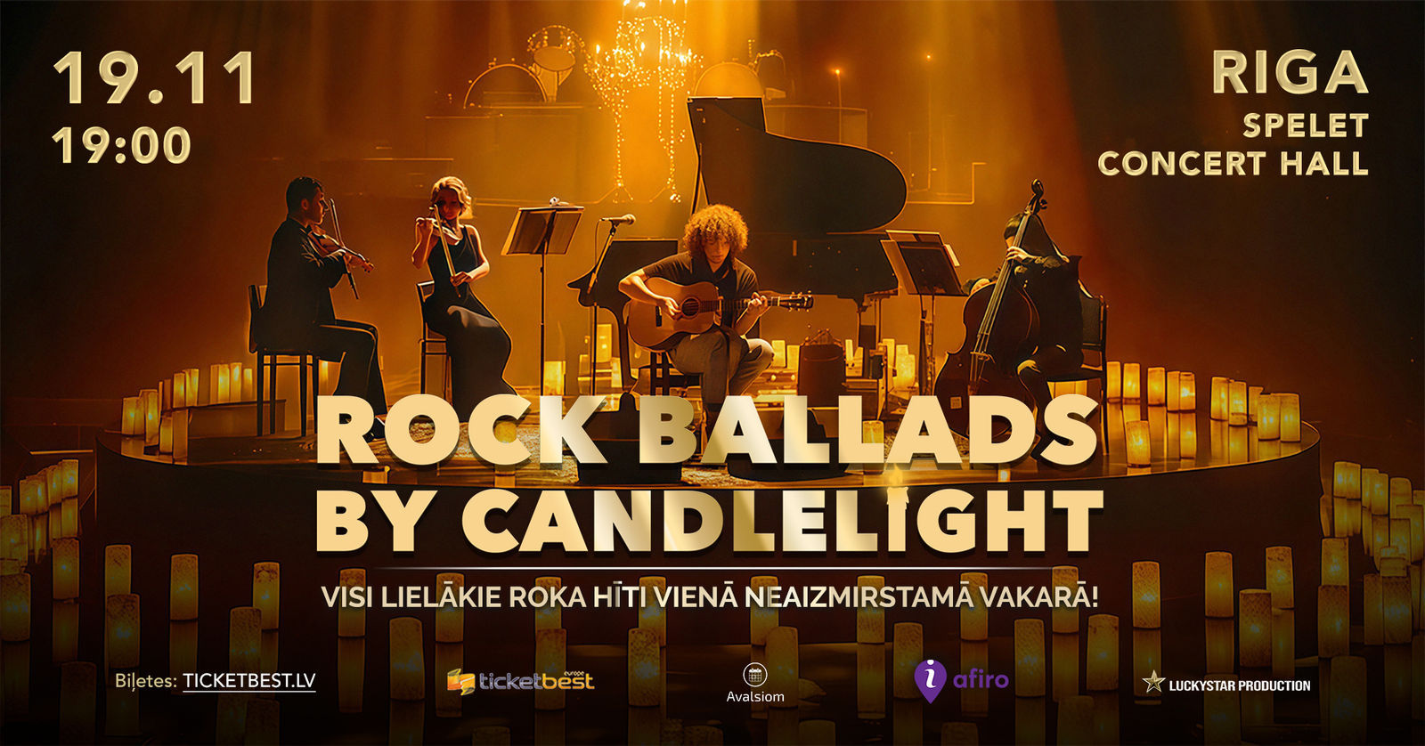ROCK BALLADS BY CANDLELIGHT | RIGA