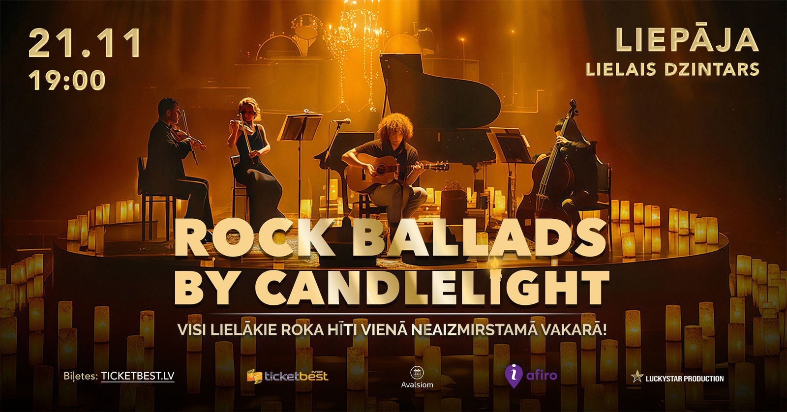 ROCK BALLADS BY CANDLELIGHT