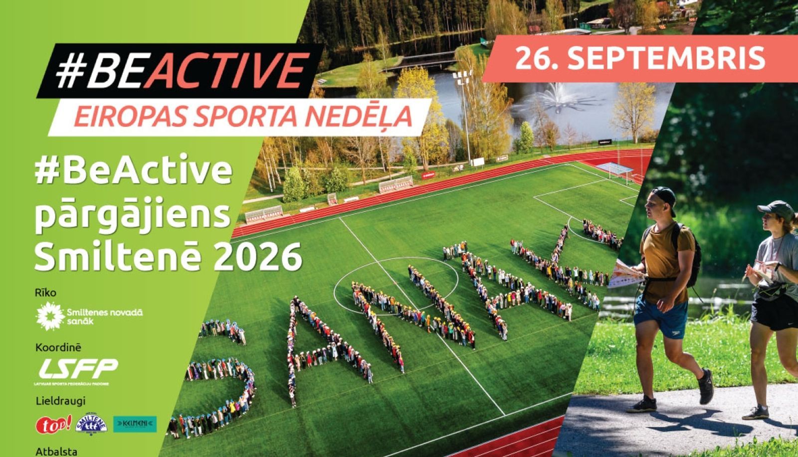 Smiltenē Eiropas Sporta nedēļa “#BEACTIVE pārgājiens”