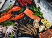 For Sale Fresh, Cooked Seafood Busy Train Station Shopping Mall Edgecliff Sydney