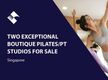 TWO EXCEPTIONAL BOUTIQUE PILATES/PT STUDIOS FOR SALE (SINGAPORE) BFB3096