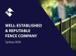 WELL ESTABLISHED AND REPUTABLE FENCE COMPANY (SYDNEY NSW) BFB4033
