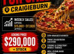 Well-Established Pizza & Pasta Takeaway Business for Sale – Prime Craigieburn – VIC Location – Weekly Turnover of $15,000-$17,000 – Franchise Support– Fully Equipped - Long Lease - Strong Growth Potential – Asking Price: $290,000 + Stock