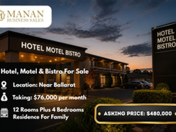 Hotel, Motel & Bistro For Sale Near Ballarat
