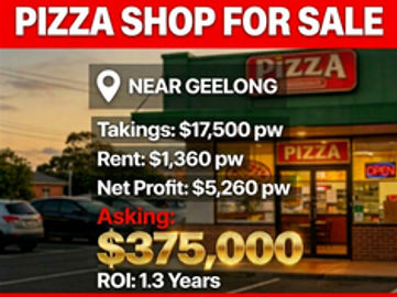 Pizza Shop for Sale Near Geelong