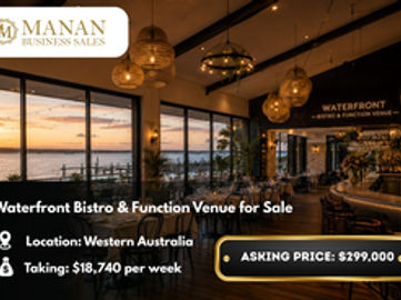Waterfront Bistro & Function Venue for Sale - WA