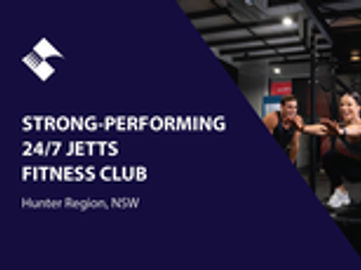 STRONG-PERFORMING 24/7 JETTS FITNESS CLUB FOR SALE (HUNTER REGION, NEW SOUTH WALES) BFB4178