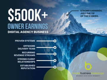 $500K+ Owner Earnings | Digital Agency with Recurring Revenue & Global Delivery Model