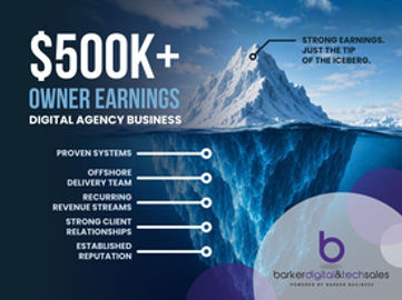 $500K+ Owner Earnings | Digital Agency with Recurring Revenue & Global Delivery Model
