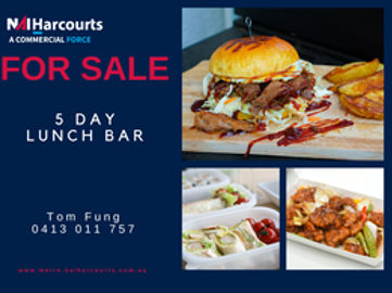 Prestigious 5-Day Lunch Bar in the Growing Forrestdale Industrial Area