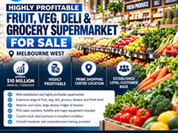 High-Turnover | Highly Profitable Fruit & Veg, Grocery Supermarket – Melbourne West