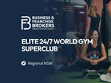 ELITE 24/7 WORLD GYM SUPERCLUB FOR SALE (REGIONAL NEW SOUTH WALES) BFB4835