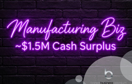 Established Manufacturing Business with Approx. $1.5M Cash Surplus