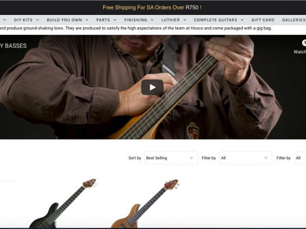 Profitable and Popular Online Guitar and Luthier E-CommerceBusiness