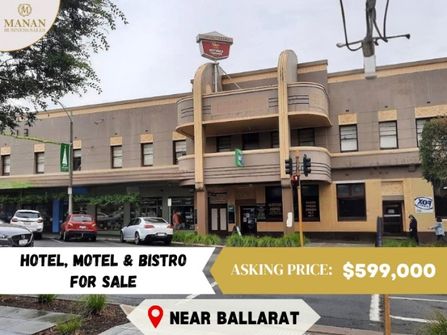 Hotel, Motel & Bistro For Sale Near Ballarat