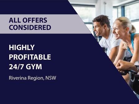 HIGHLY PROFITABLE 24/7 GYM (RIVERINA REGION NSW) BFB2751