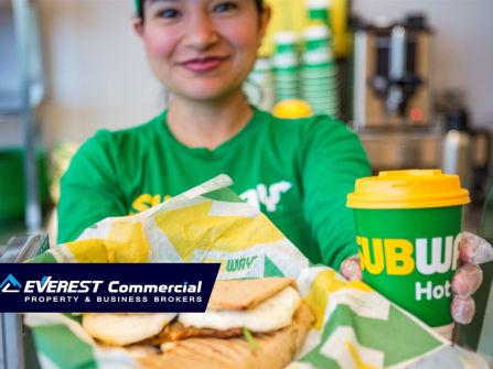 Subway Franchise Store in Melbourne's East for Sale asking $420,000
