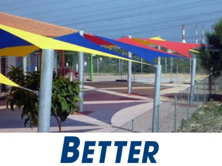 SHADE SAILS - LANDSCAPING - LIGHT CONSTRUCTION