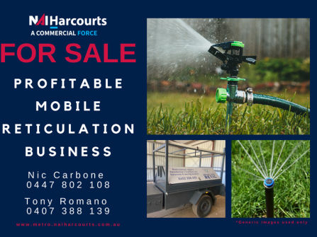 Work Your Own Hours & Be Your Own Boss - Established Mobile Reticulation Business