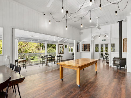 A rare hinterland freehold ideal for faith, community or shared-living groups seeking land, accommodation and a purpose-built gathering destination