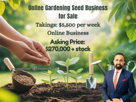Online Gardening Seed Business for Sale