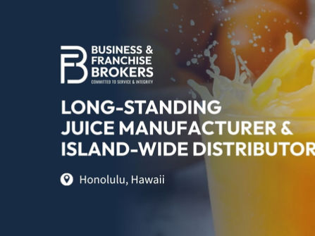 LONG-STANDING JUICE MANUFACTURER & ISLAND-WIDE DISTRIBUTOR (HONOLULU, HAWAII) BFB2521