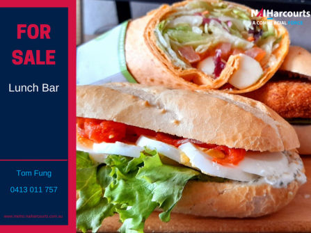 Lunch Bar For Sale - Fantastic Location!