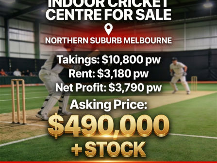 Indoor Cricket Academy for Sale | Northern Melbourne
