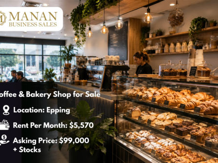 Coffee & Bakery Shop for Sale near Epping