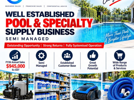 WELL ESTABLISHED POOL & SPECIALTY SUPPLY BUSINESS / SEMI MANAGED – Craigieburn