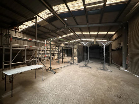 QUICK SALE: Fencing and Metal Fabrication Workshop–Rare Large-Scale Powder Coating Opportunity Commercial Lease Transfer & Asset Sale–Busy Drysdale, VIC–Commercial Area Location–Vehicle and Equipment Included–Huge Growth Prospects–Asking Price